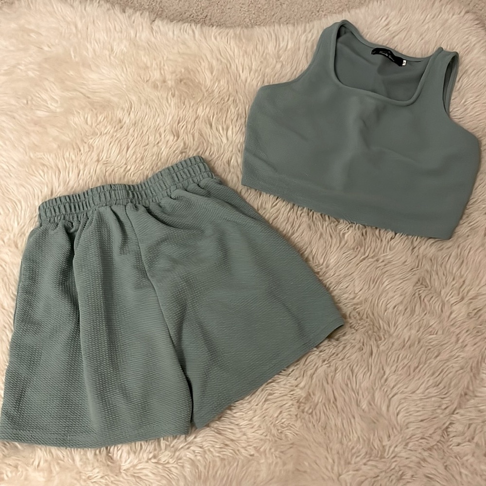 Matching Crop/Shorts Set
